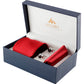Alvaro Castagnino Men Maroon Set Of 3 Accessory Gift Set