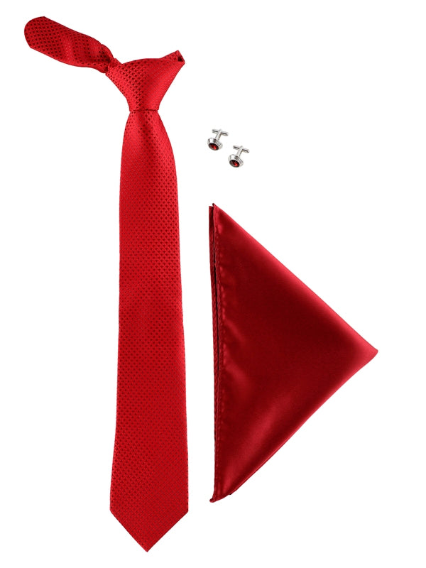 Alvaro Castagnino Men Maroon Set Of 3 Accessory Gift Set