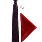 Alvaro Castagnino Men Blue & Maroon Set Of 3 Accessory Gift Set