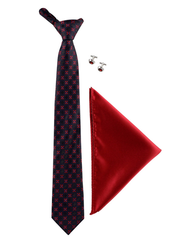 Alvaro Castagnino Men Blue & Maroon Set Of 3 Accessory Gift Set