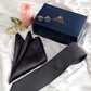 Alvaro Castagnino Men Black & Grey Set Of 3 Accessory Gift Set