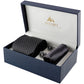 Alvaro Castagnino Men Black & Grey Set Of 3 Accessory Gift Set