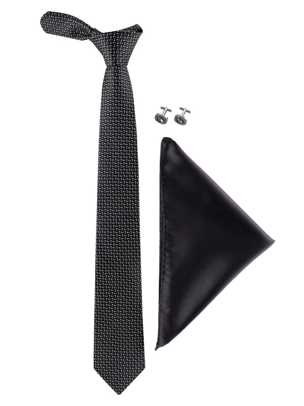 Alvaro Castagnino Men Black & Grey Set Of 3 Accessory Gift Set
