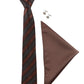 Alvaro Castagnino Men Brown & Black Set Of 3 Accessory Gift Set