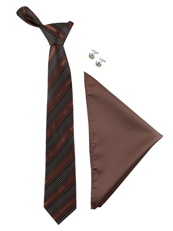 Alvaro Castagnino Men Brown & Black Set Of 3 Accessory Gift Set