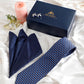 Alvaro Castagnino Men Blue & Grey Printed Design Set Of 3 Accessory Gift Set