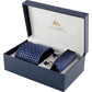 Alvaro Castagnino Men Blue & Grey Printed Design Set Of 3 Accessory Gift Set