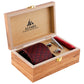 Alvaro Castagnino Men Black & Maroon Set Of 4 Accessory Gift Set