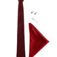 Alvaro Castagnino Men Black & Maroon Set Of 4 Accessory Gift Set