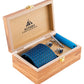 Alvaro Castagnino Men Blue & White Set Of 4 Accessory Gift Set