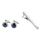 Alvaro Castagnino Men Blue & White Set Of 4 Accessory Gift Set