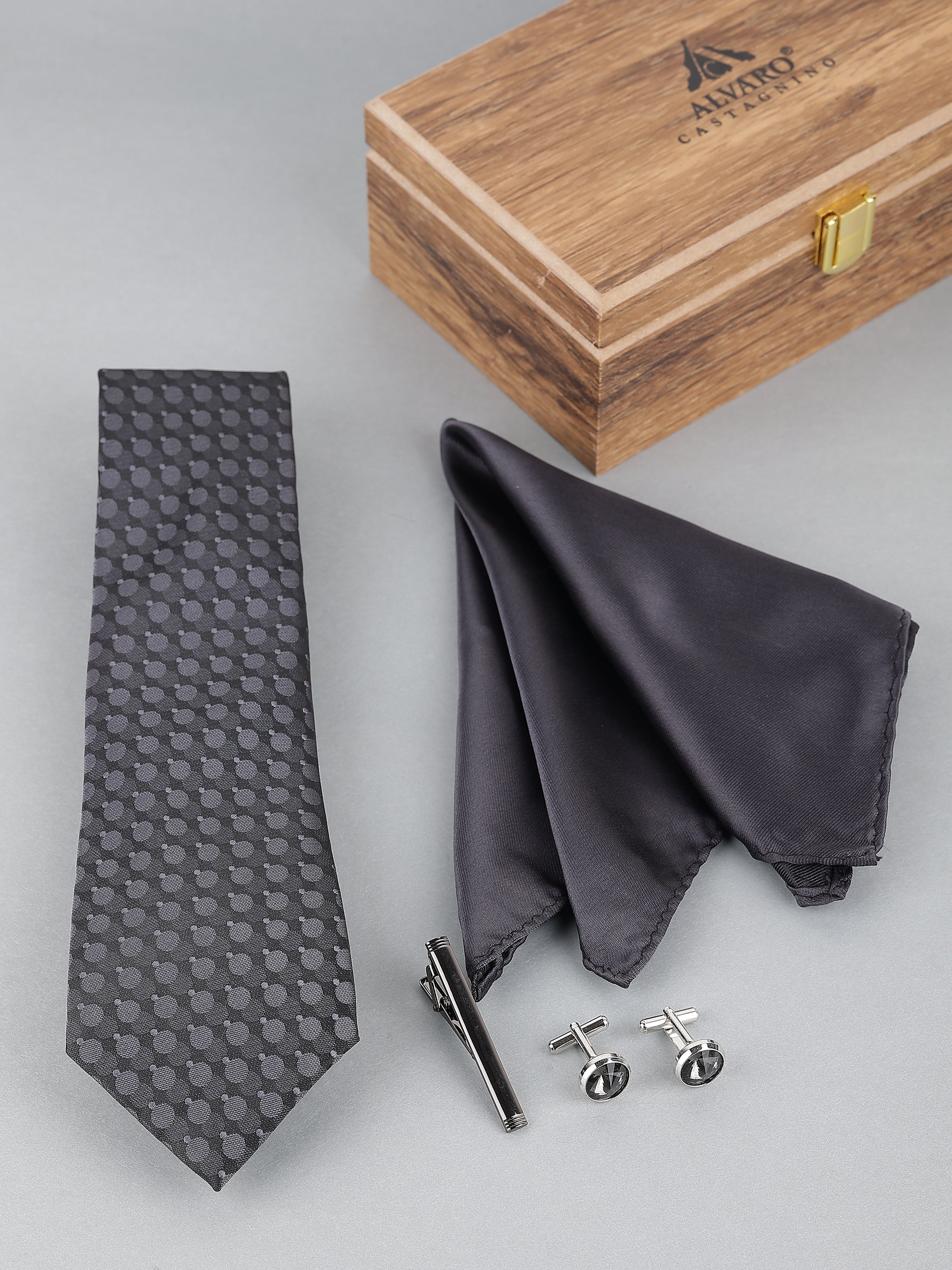 Black Textured  Gift Set