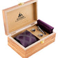 Alvaro Castagnino Men Purple Set Of 4 Accessory Gift Set