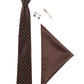 Alvaro Castagnino Men Brown Set Of 4 Accessory Gift Set