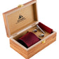 Alvaro Castagnino Men Maroon Set Of 4 Accessory Gift Set