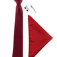 Alvaro Castagnino Men Maroon Set Of 4 Accessory Gift Set