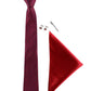 Alvaro Castagnino Men Maroon Set Of 4 Accessory Gift Set