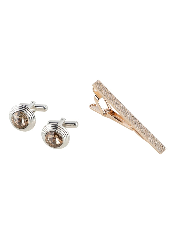 Alvaro Castagnino Men Brown Set Of 4 Accessory Gift Set