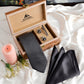 Alvaro Castagnino Men Black & Grey Set Of 4 Accessory Gift Set