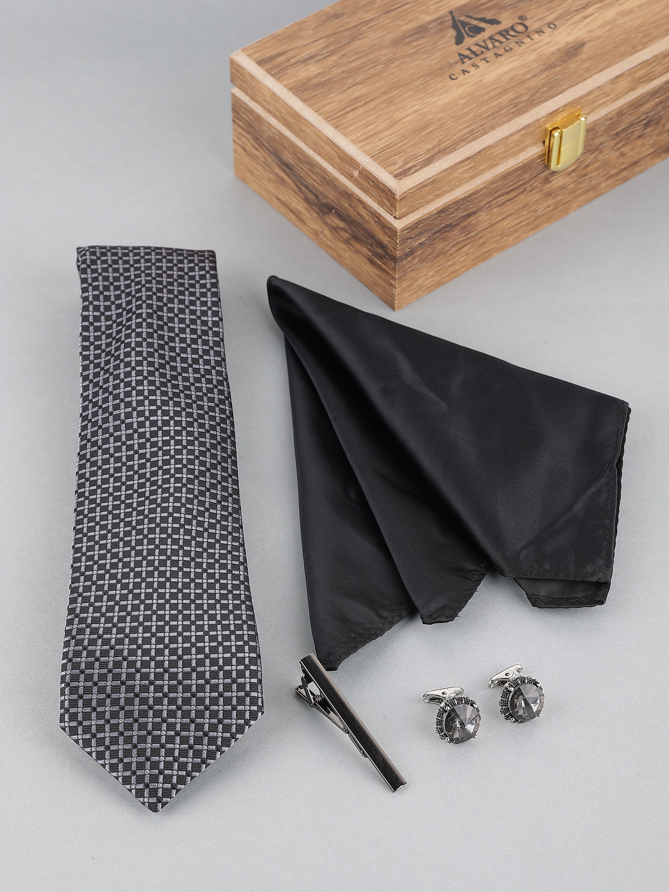 Grey Cross Stitch Gift Set