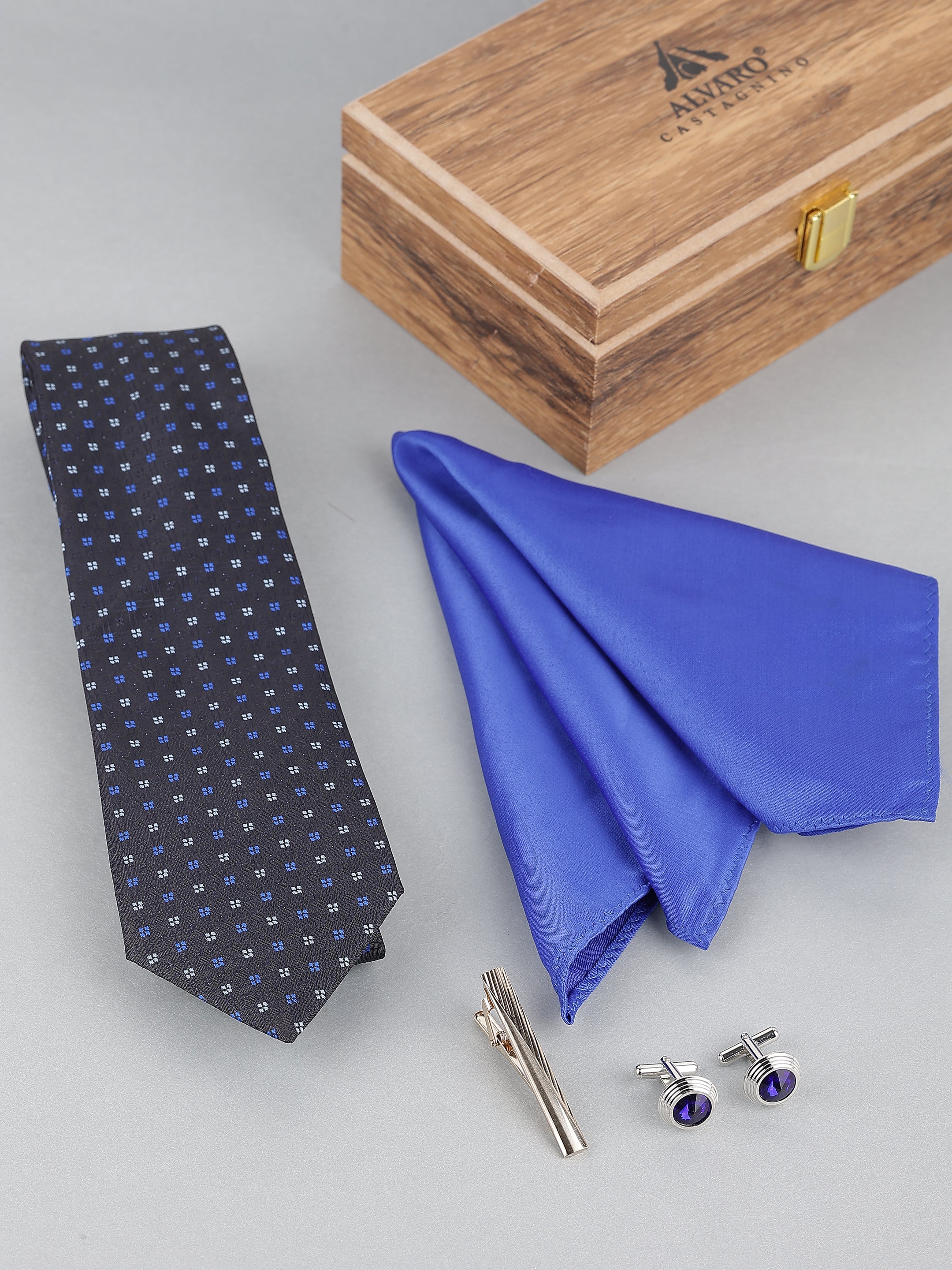 Blue Micro Square Cobalt Gift Set