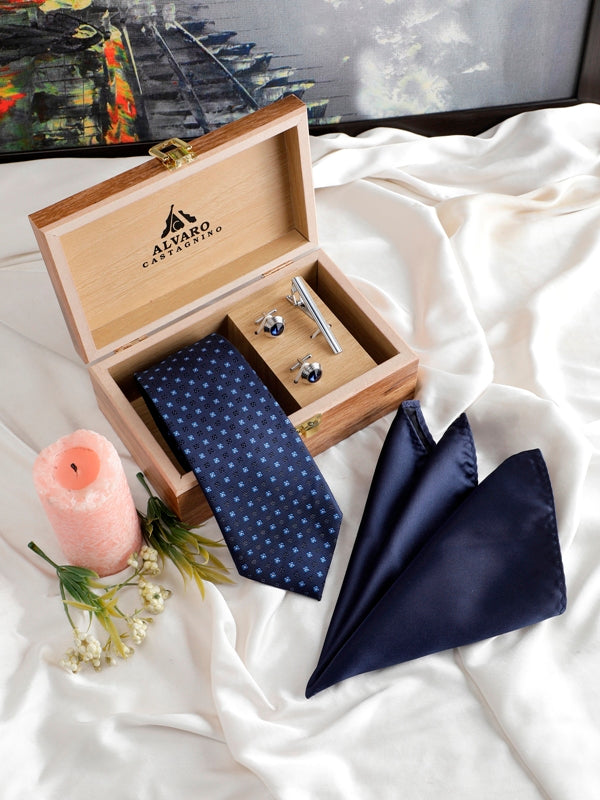 Alvaro Castagnino Men Blue  Set Of 4 Accessory Gift Set