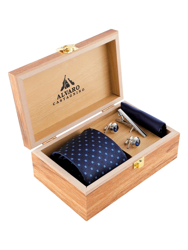 Alvaro Castagnino Men Blue  Set Of 4 Accessory Gift Set