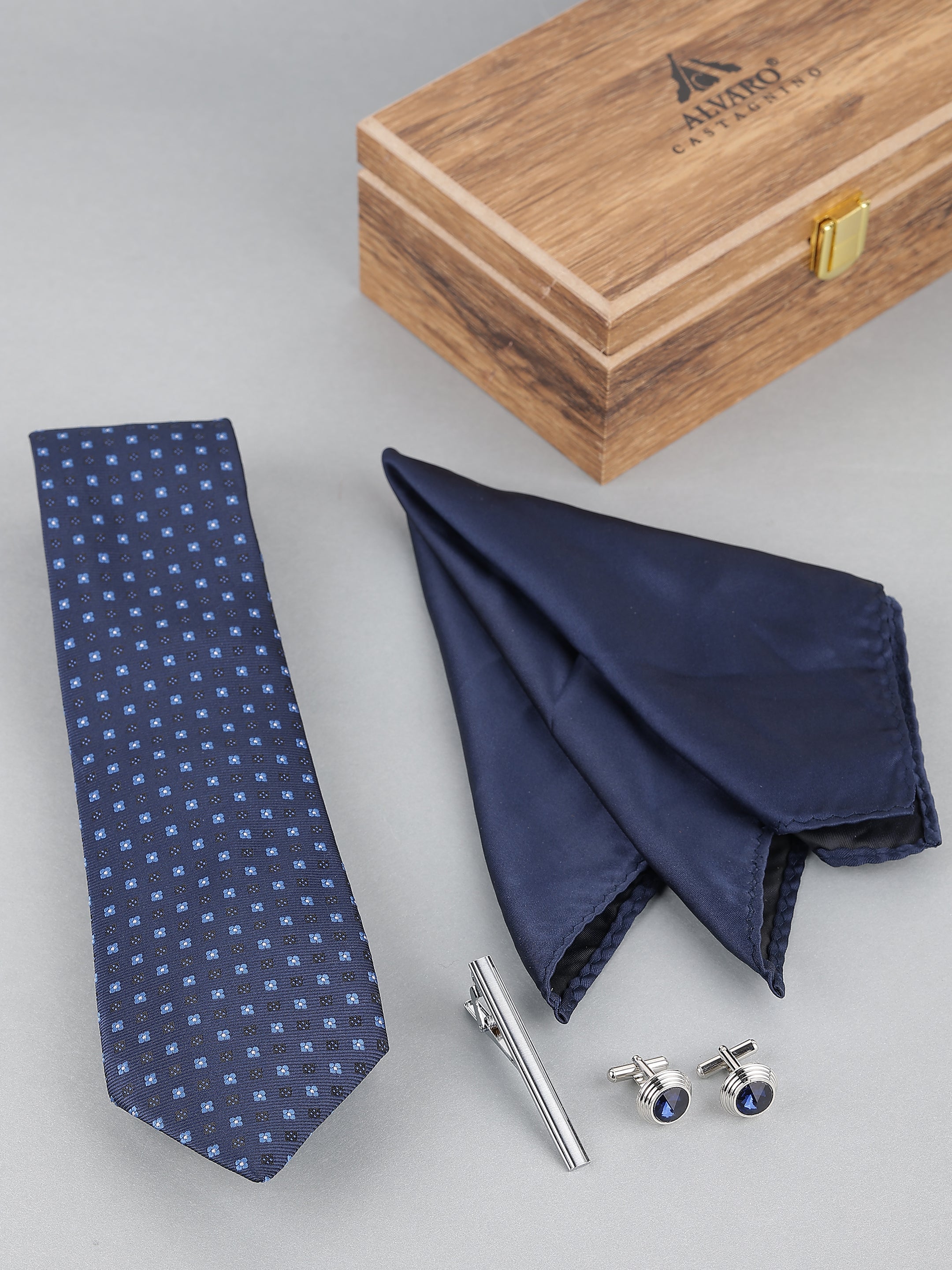 Blue Micro Geometric Gift Set