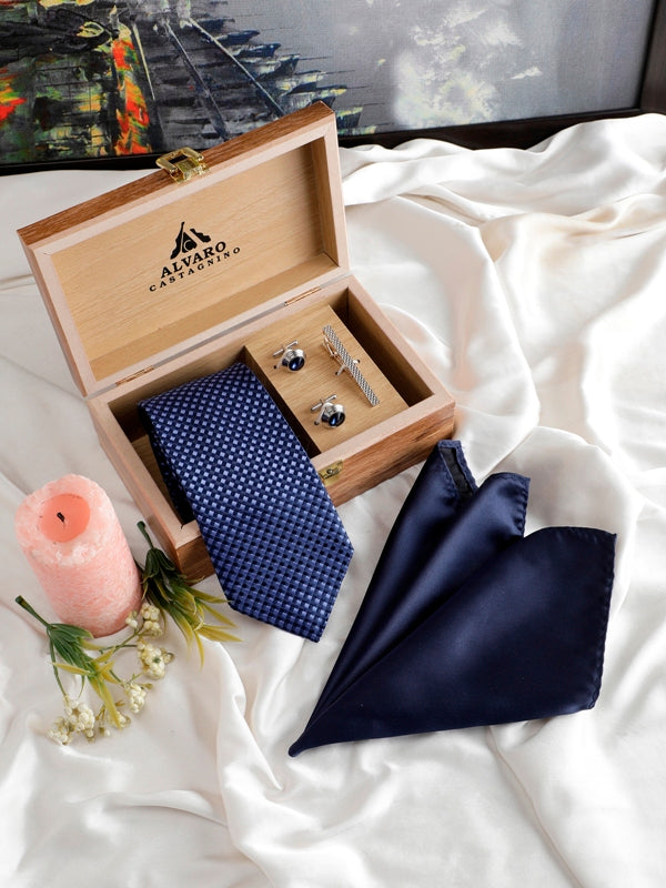 Alvaro Castagnino Men Blue  Set Of 4 Accessory Gift Set