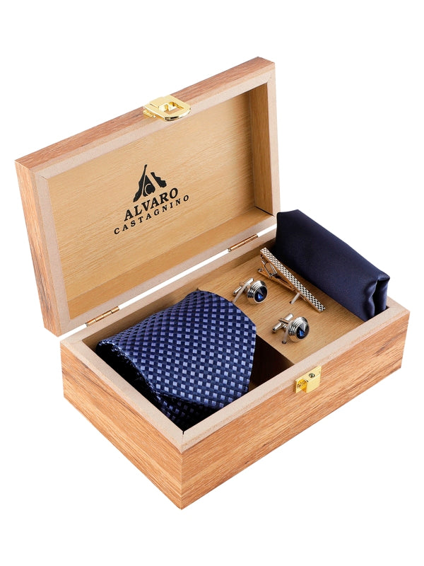 Alvaro Castagnino Men Blue  Set Of 4 Accessory Gift Set