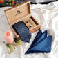 Alvaro Castagnino Men Blue & White  Set Of 4 Accessory Gift Set