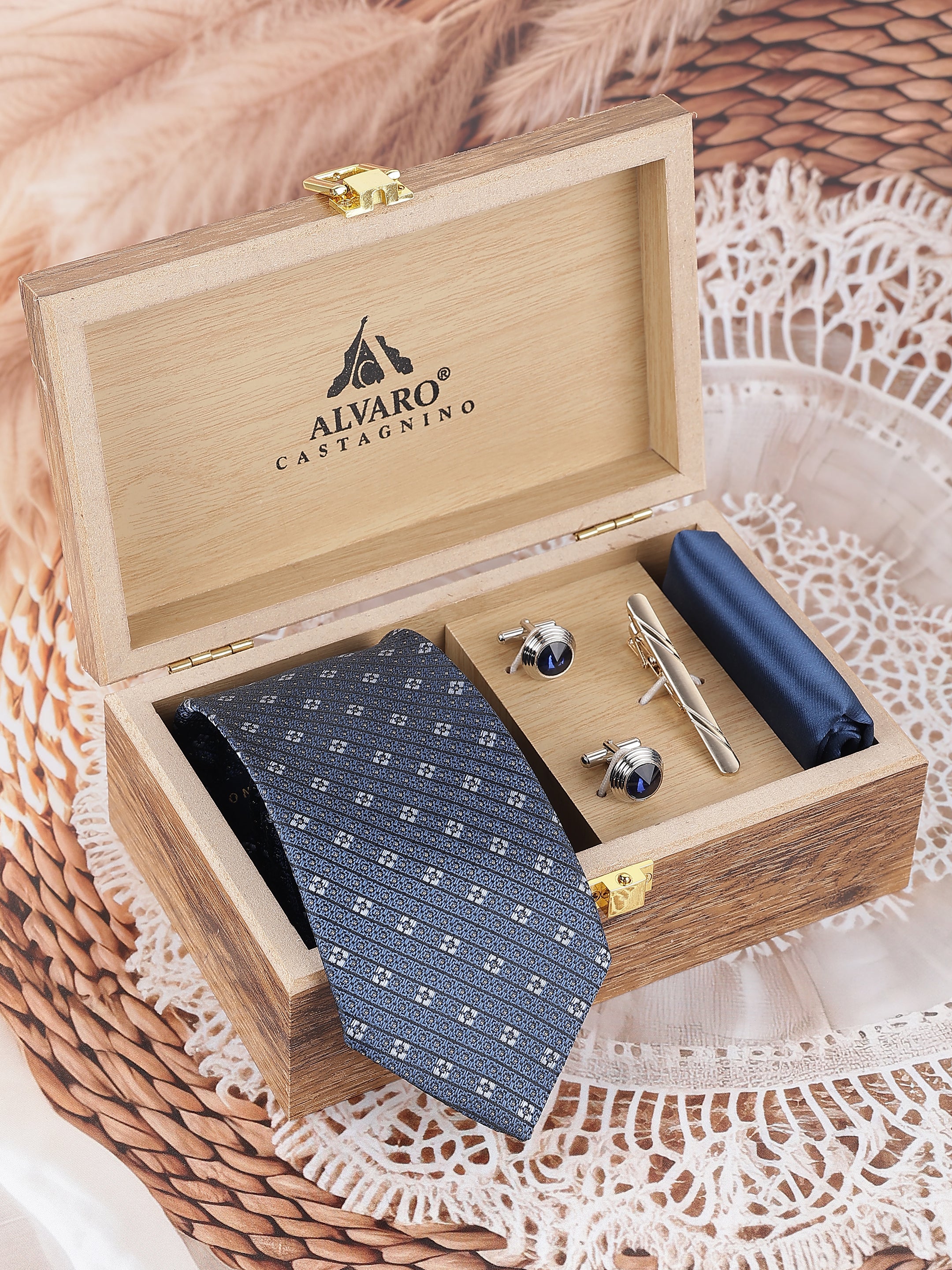Blue Diamond Twill Gift Set