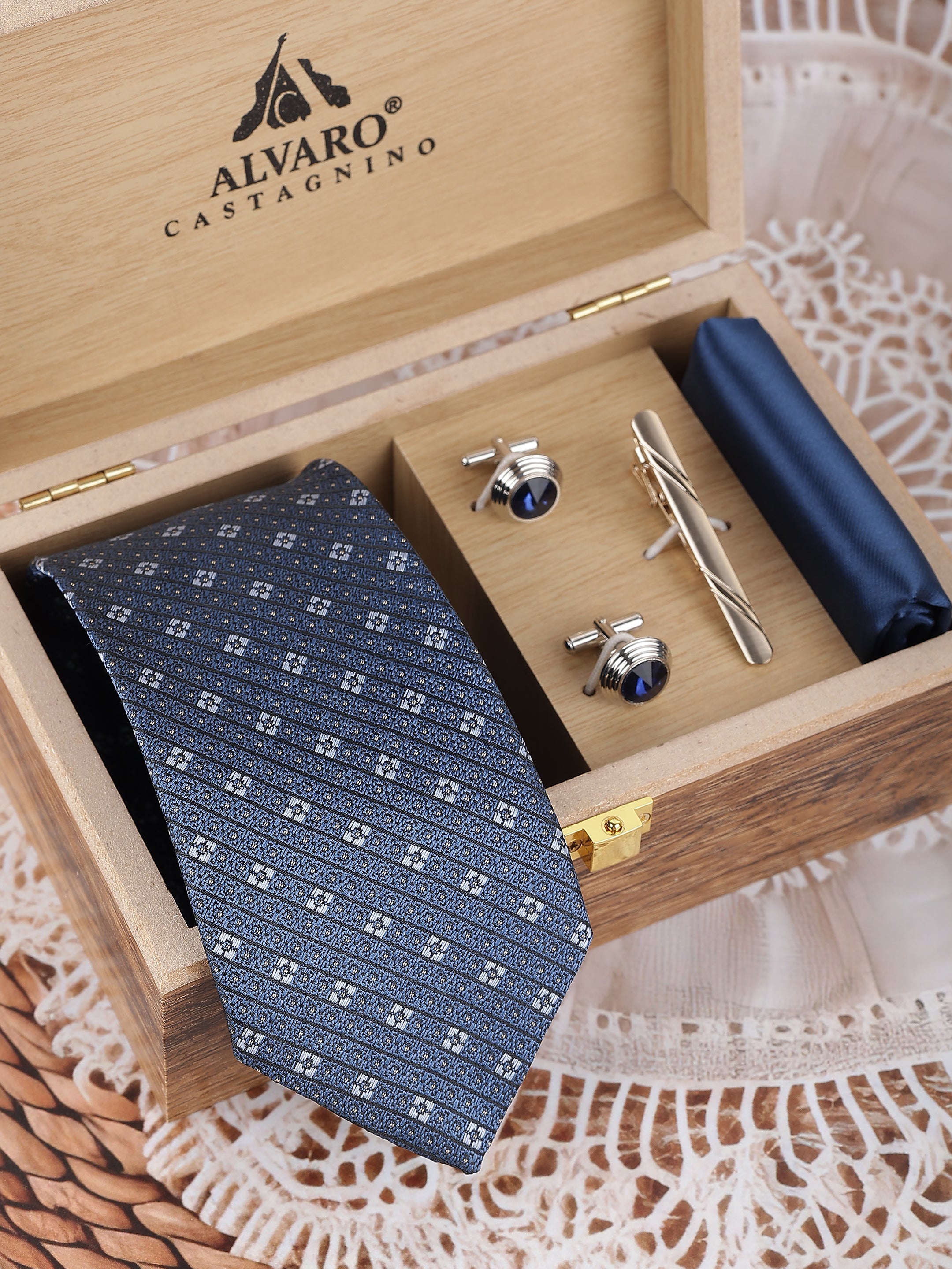 Blue Diamond Twill Gift Set