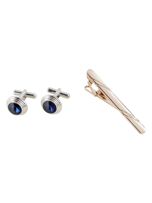 Alvaro Castagnino Men Blue & White  Set Of 4 Accessory Gift Set