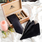 Alvaro Castagnino Men Black & Grey  Set Of 4 Accessory Gift Set
