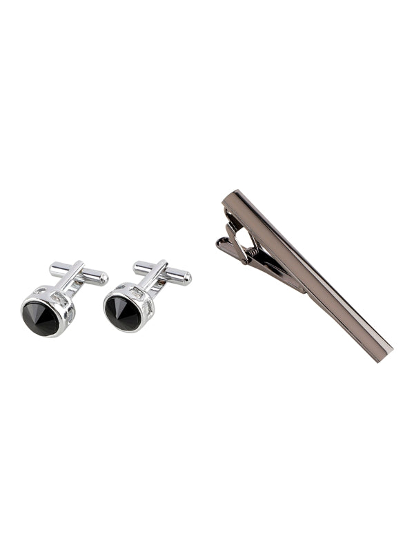 Alvaro Castagnino Men Black & Grey  Set Of 4 Accessory Gift Set