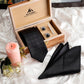 Alvaro Castagnino Men Black Set Of 4 Accessory Gift Set