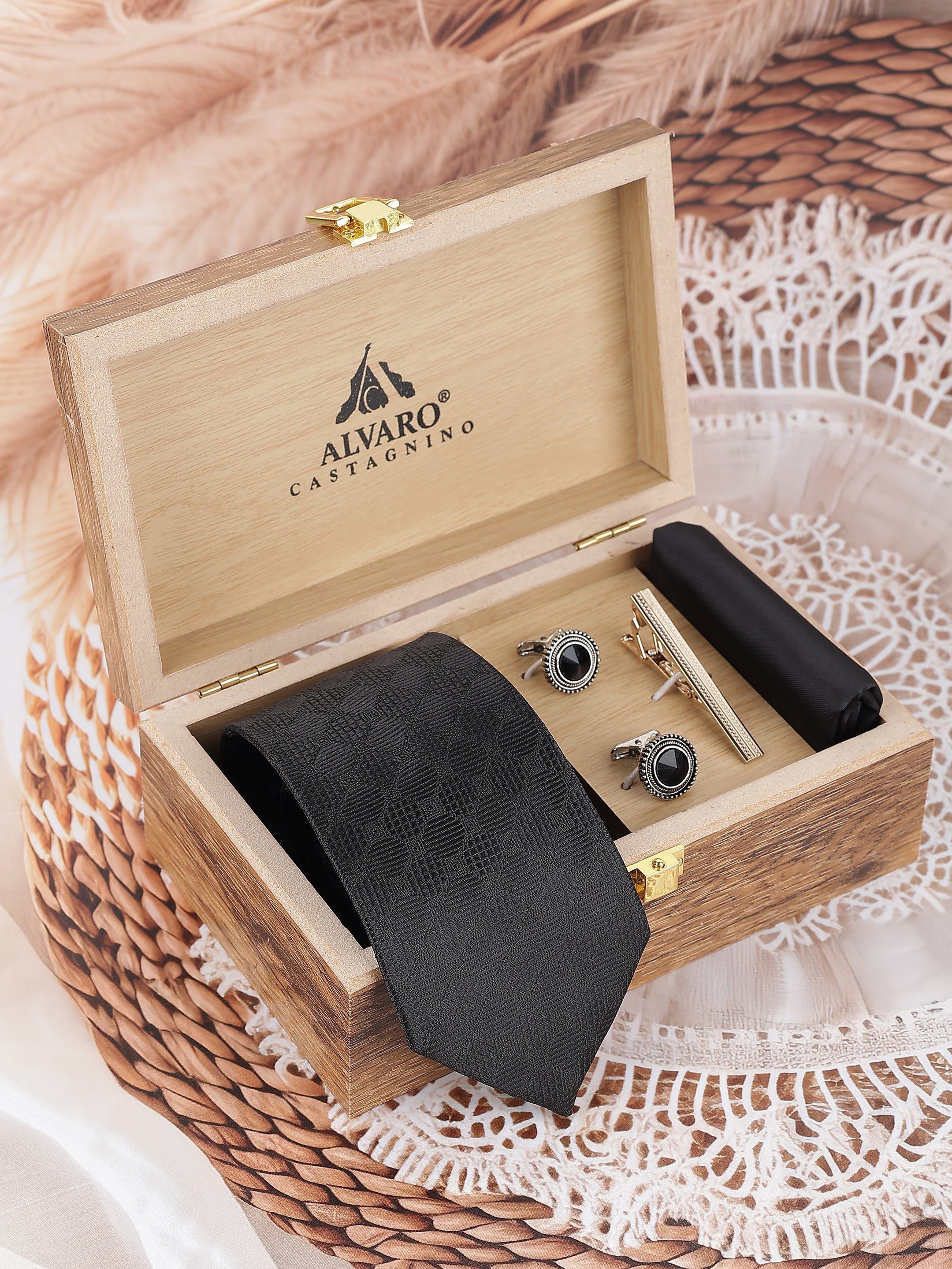 Black Honeycomb Gift Set