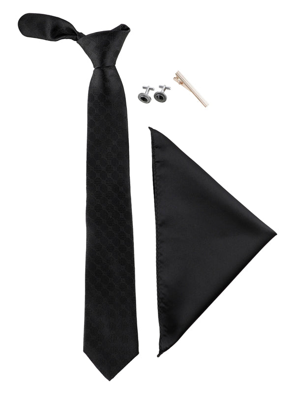 Alvaro Castagnino Men Black Set Of 4 Accessory Gift Set