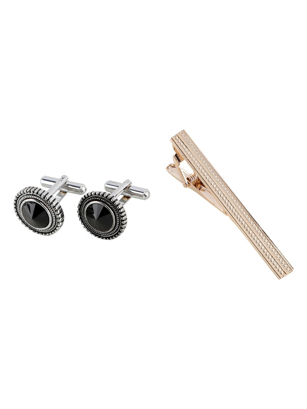 Alvaro Castagnino Men Black Set Of 4 Accessory Gift Set