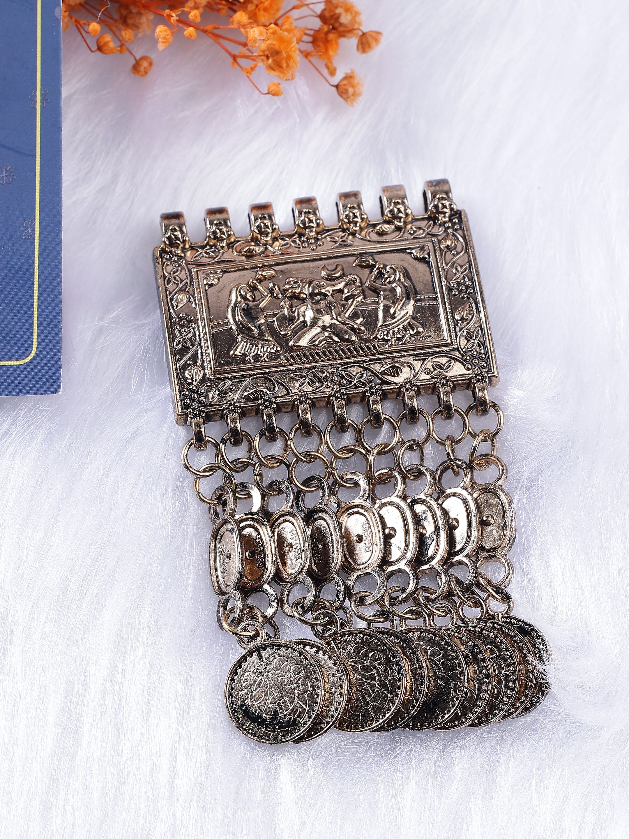 Tribal Ghungroo Tassel Brooch