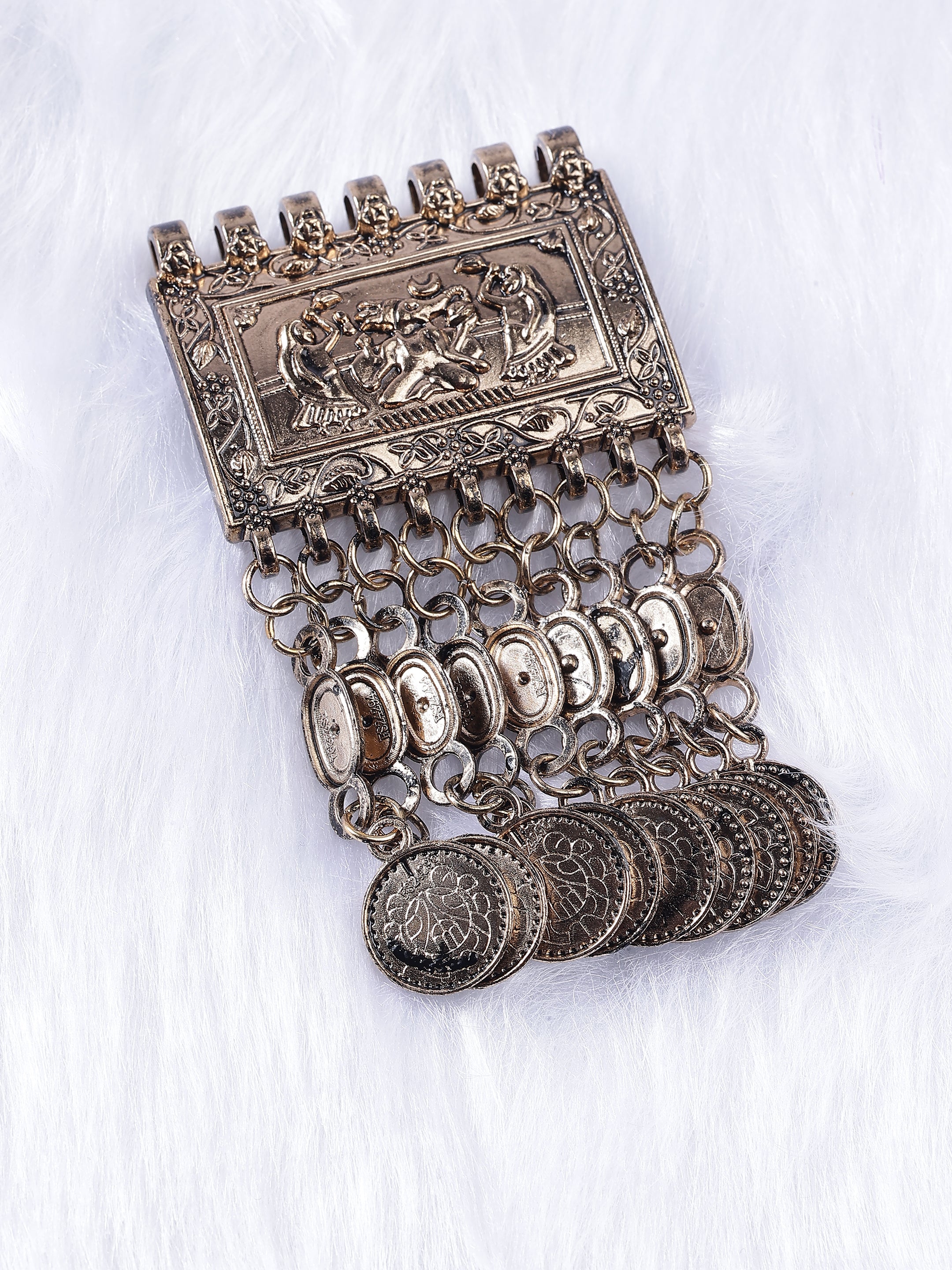 Tribal Ghungroo Tassel Brooch