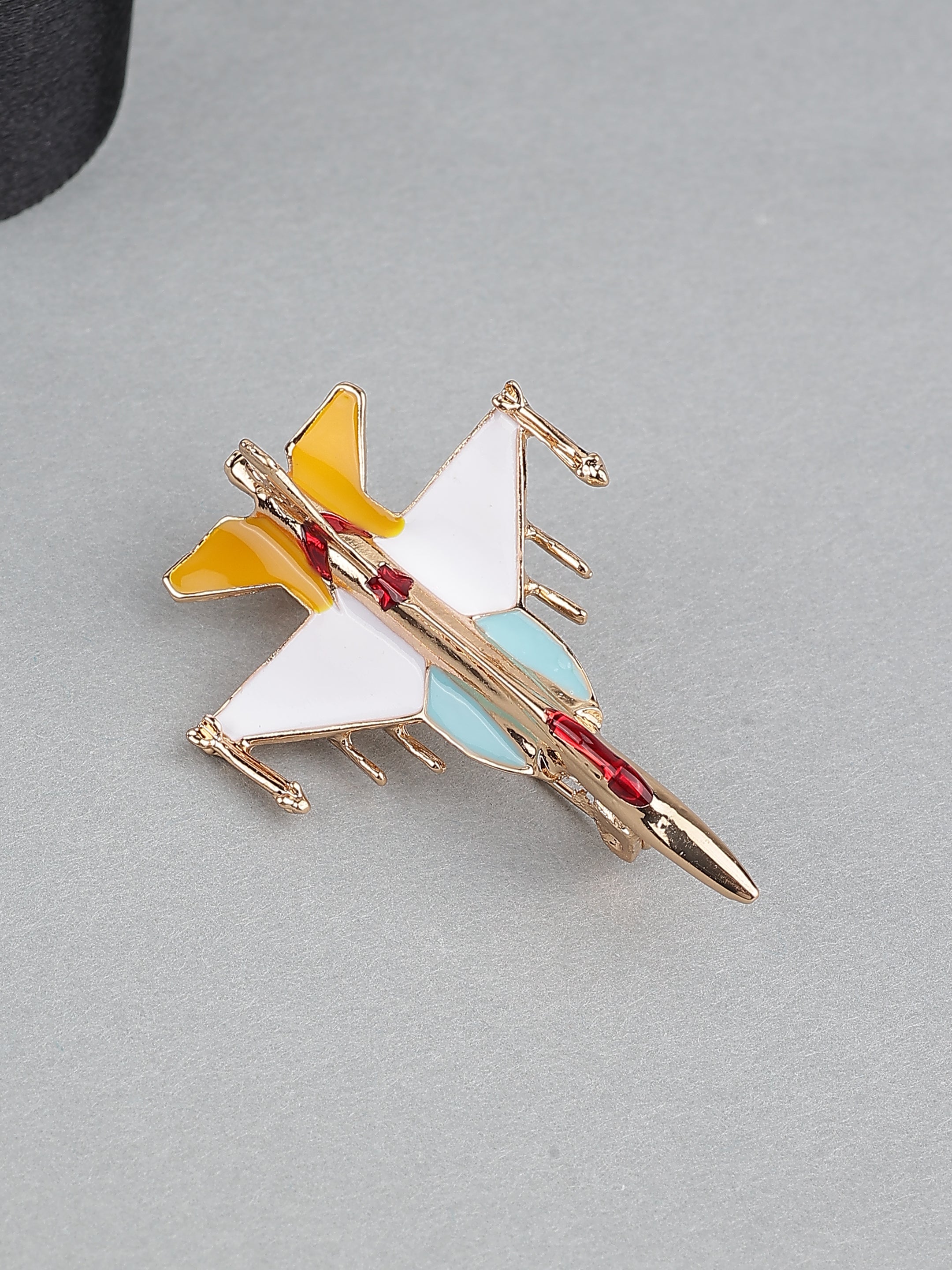 Fighter Jet Enamel Brooch