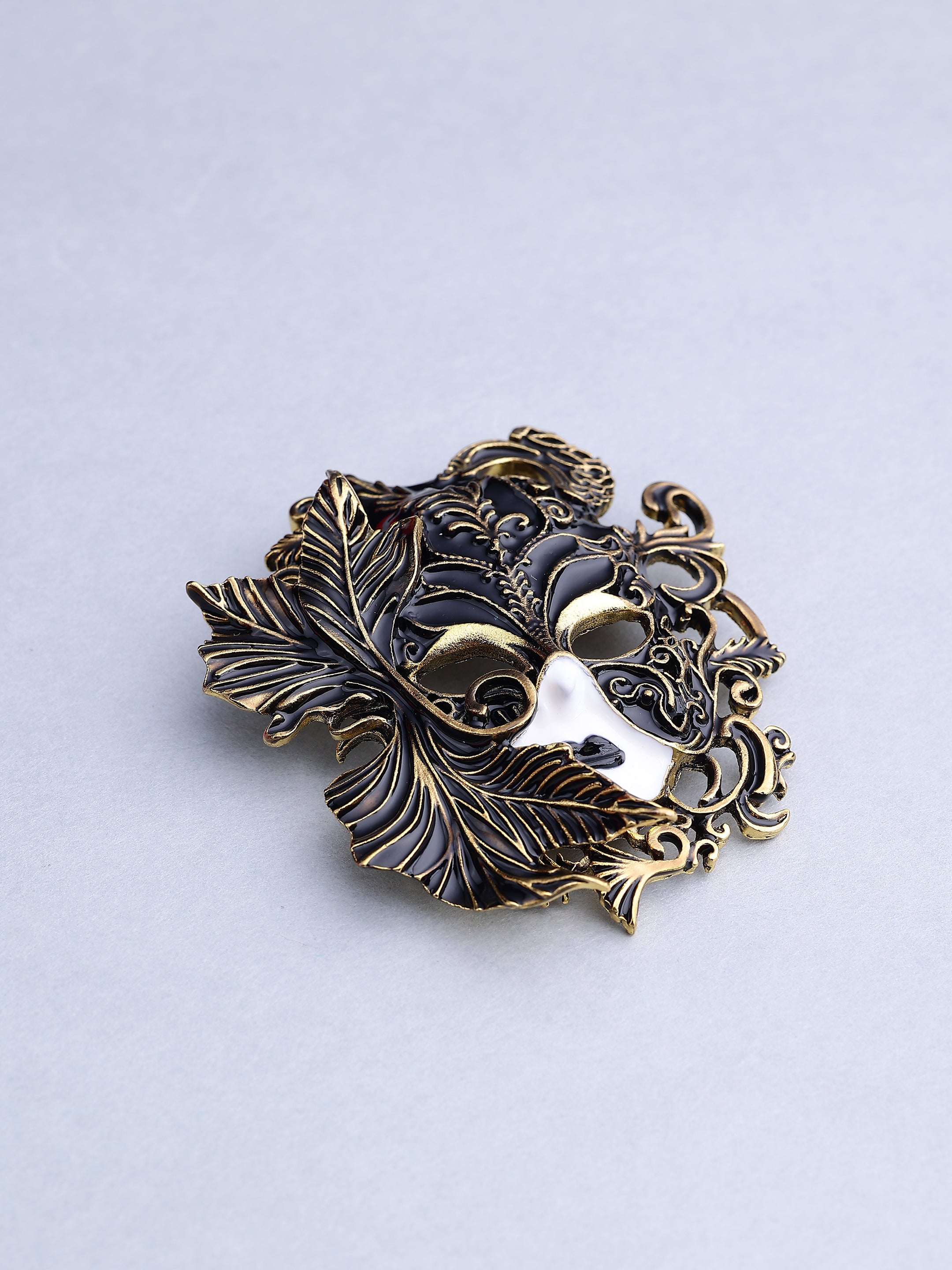 Vintage Masquerade Mask Brooch