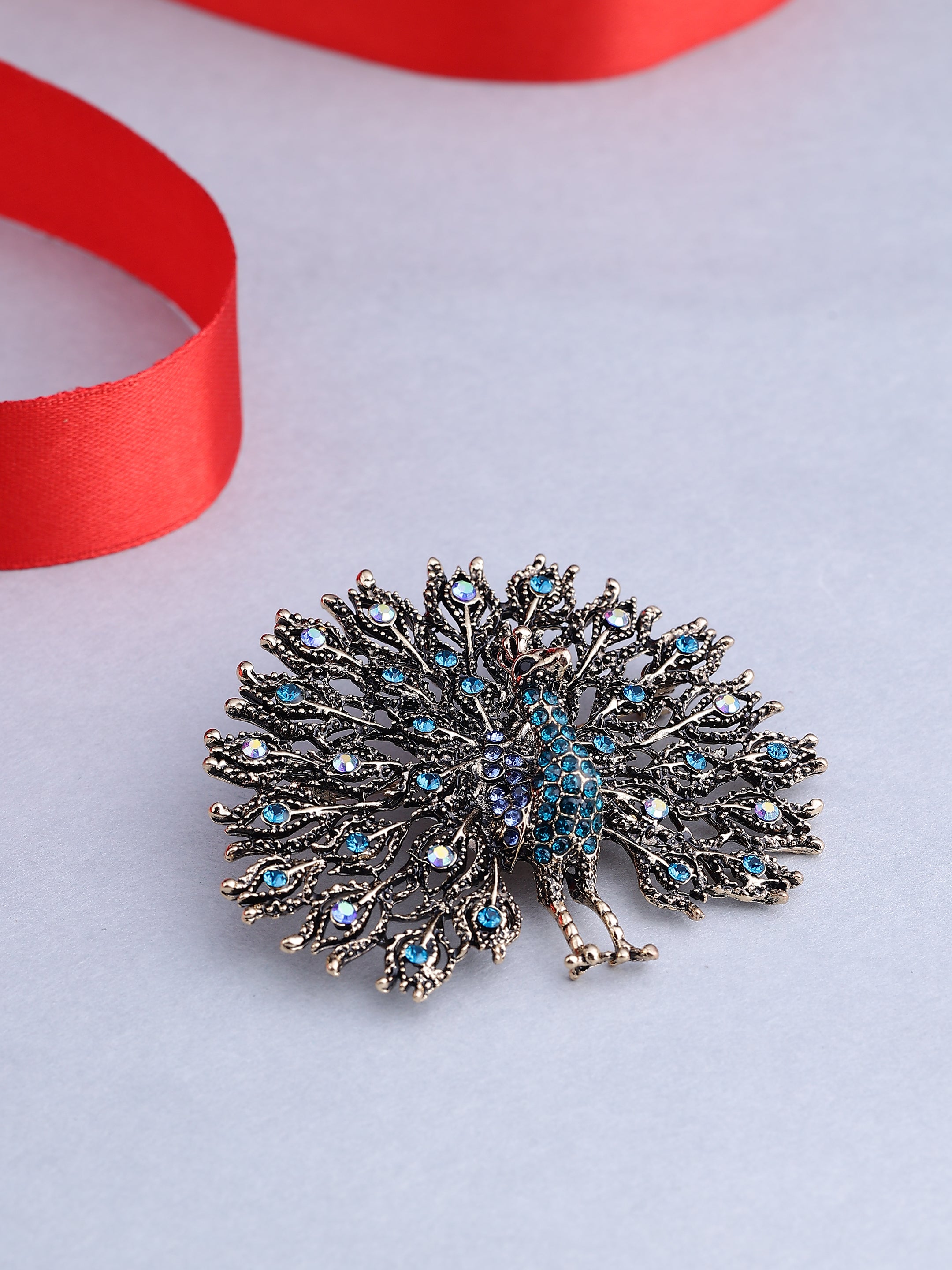 Vintage Peacock Brooch