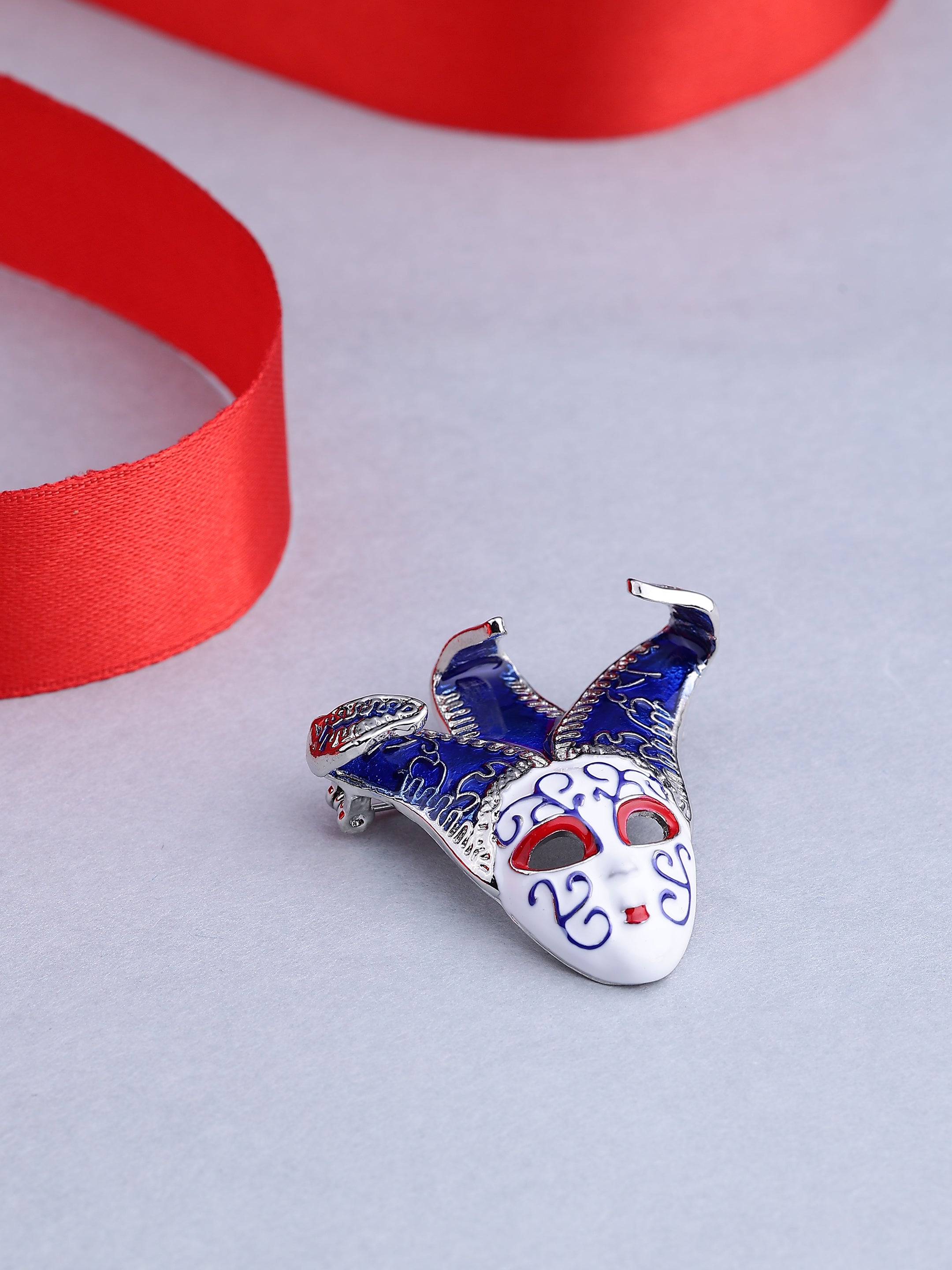 Venetian Jester Mask Brooch