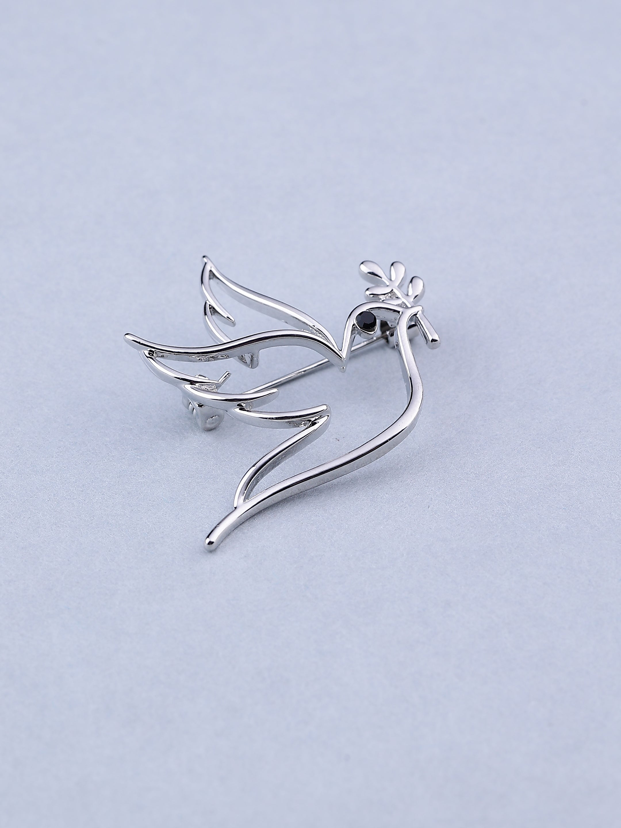 Silver Dove Brooch