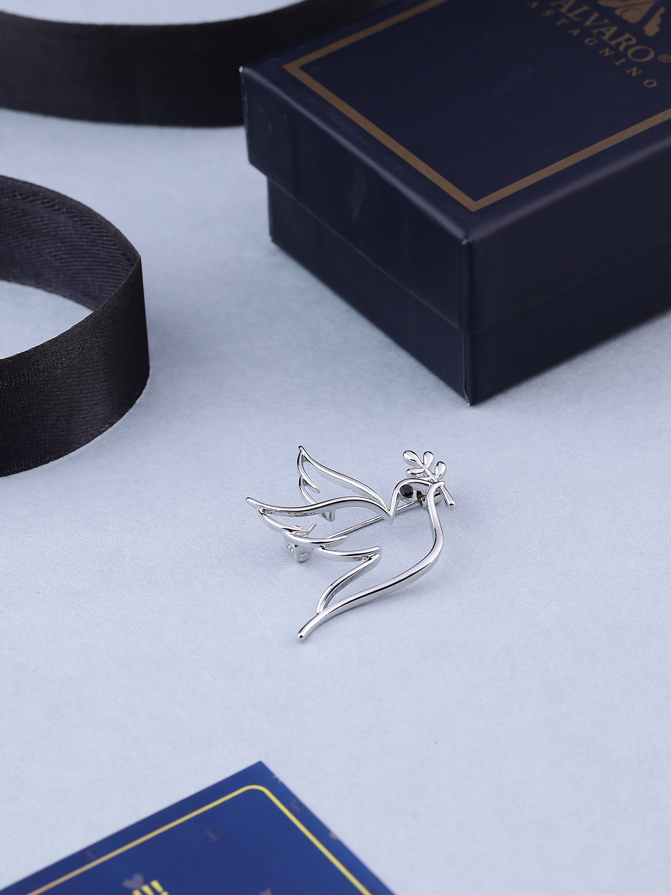 Silver Dove Brooch