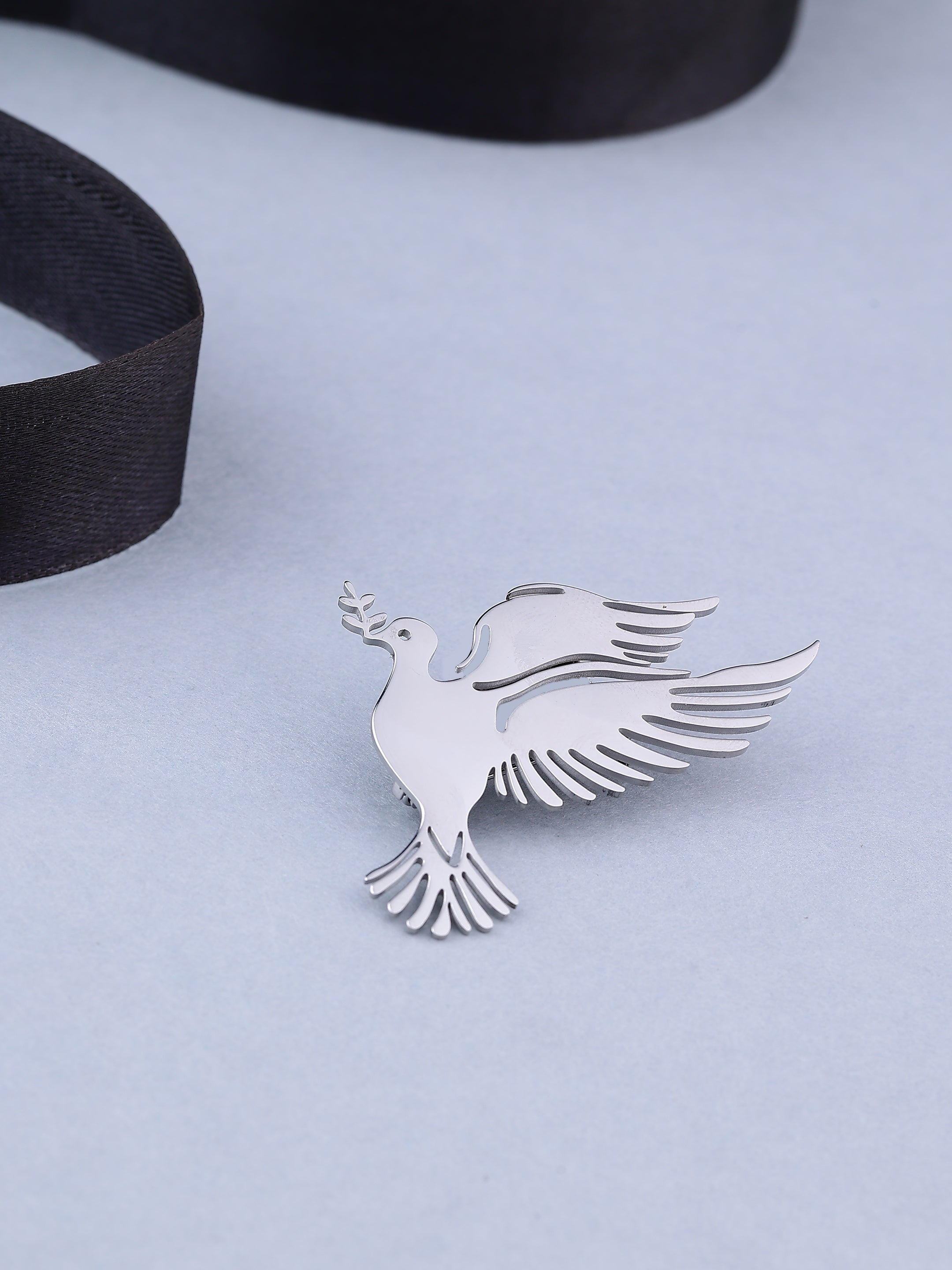 Silver Dove Brooch