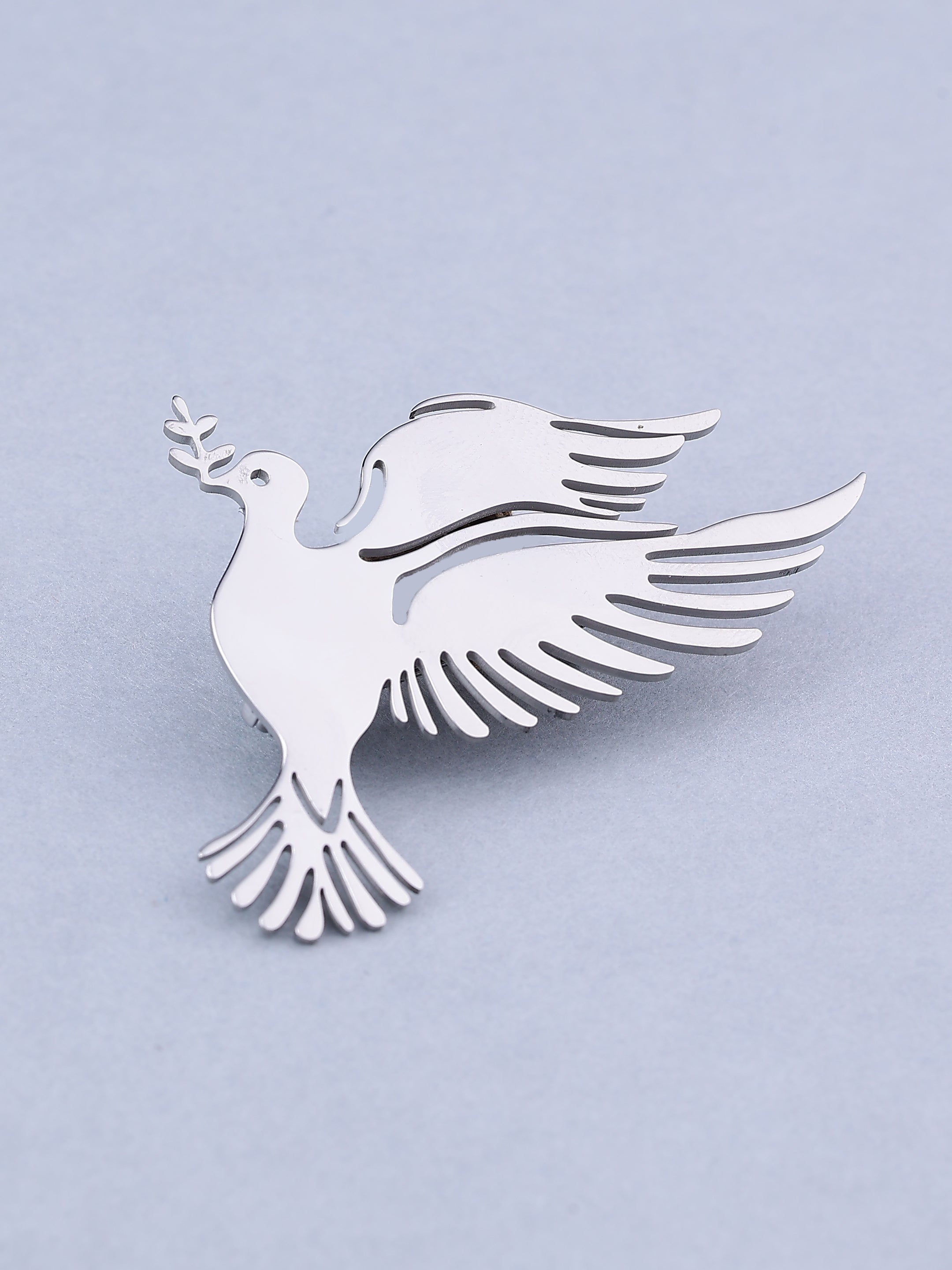 Silver Dove Brooch